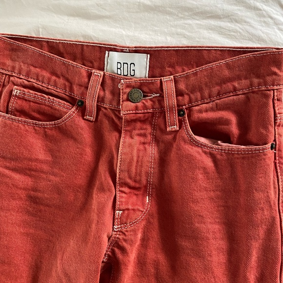BDG orange/red slit cut jeans - Picture 3 of 5